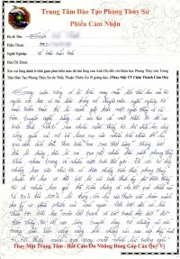 Phiếu Cảm Nhận Của Học Viên Trần Hữu…