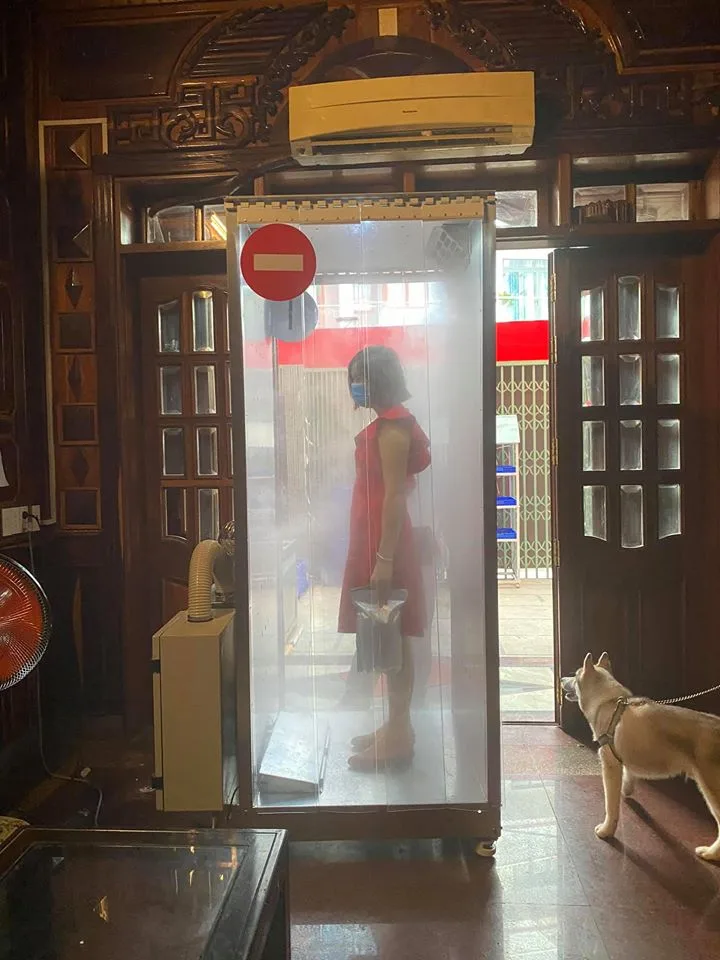 khử trùng qua máy